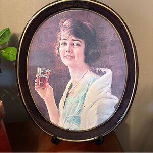 Coca-Cola Classic Lady in Oval Frame